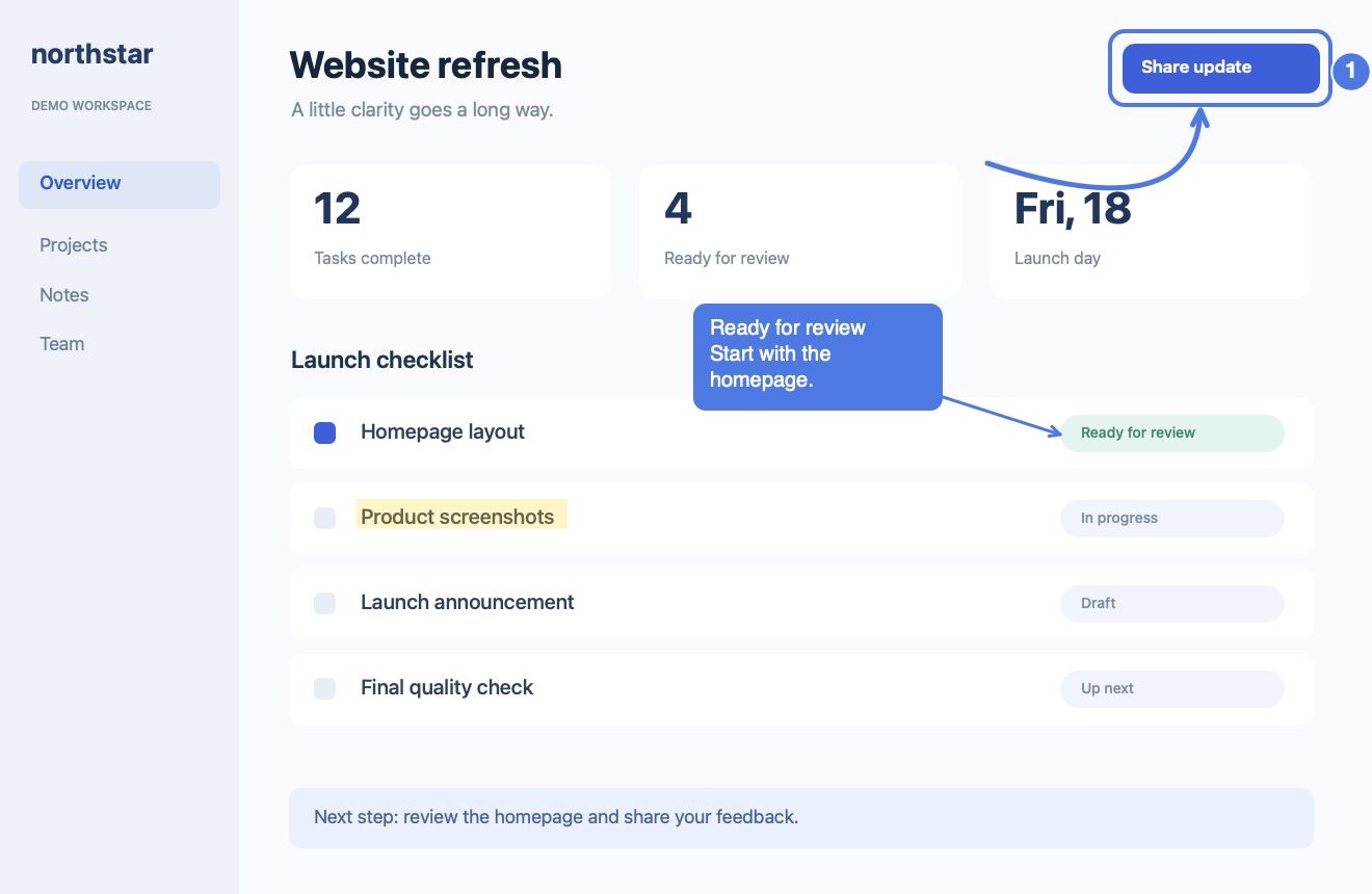 Blue annotations over a screenshot